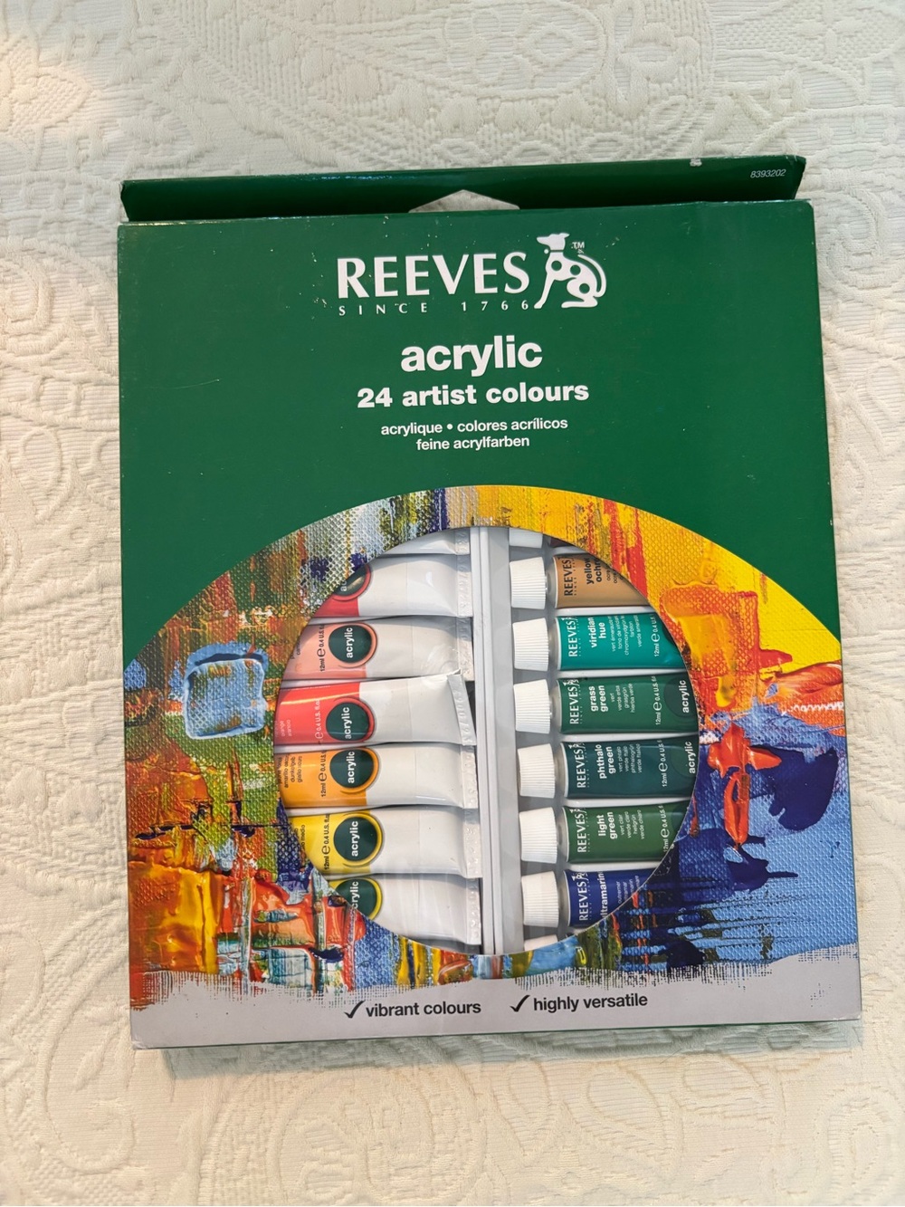 REEVES Acrylic 24 Artist Colours - Multi